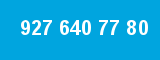 927 640 77 80 927 640 77 80